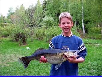 Jere and 3,3 kg zander Photo HannuH