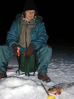 Väiski's first one in his life, 2,2 kg female burbot Photo SFM-toimitus